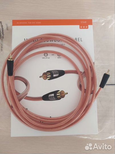 Кабель сабвуферный Inakustik Star Audio Monosub 3м