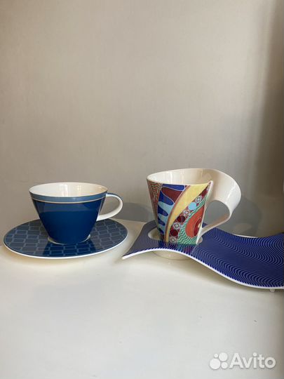 Чашки с блюдцами Villeroy & boch набор