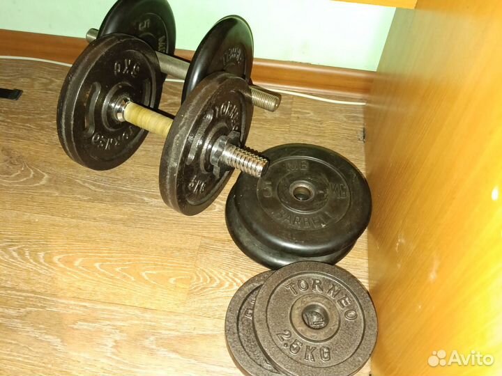Гантели разборные 17.5 и 22.5 кг