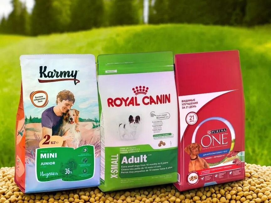 Корм для собак/щенков (Royal Canin, Karmy, Purina