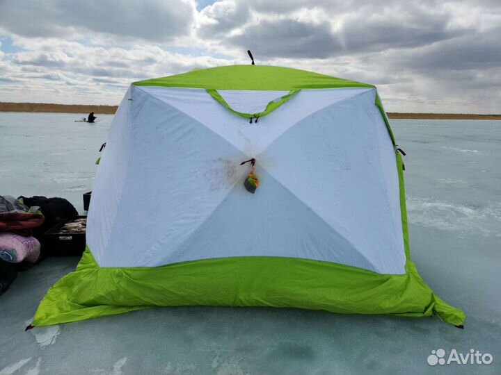 Зимняя палатка лотос Куб 4 Компакт (лонг)