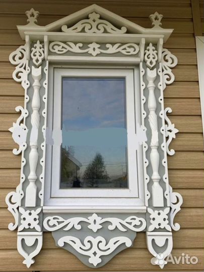 Резные наличники на окно-Ясень,коньки,ставни