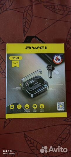 Беспроводные наушники awei T58