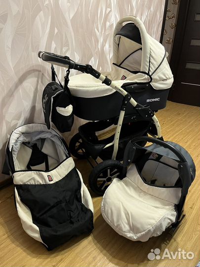 Коляска 3 в 1 Sonik Verdi