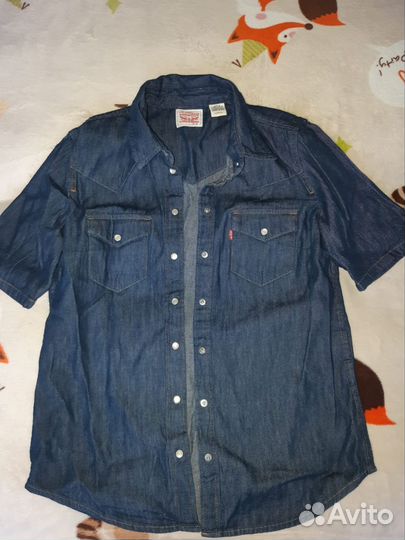Джинсовая рубашка levis женская
