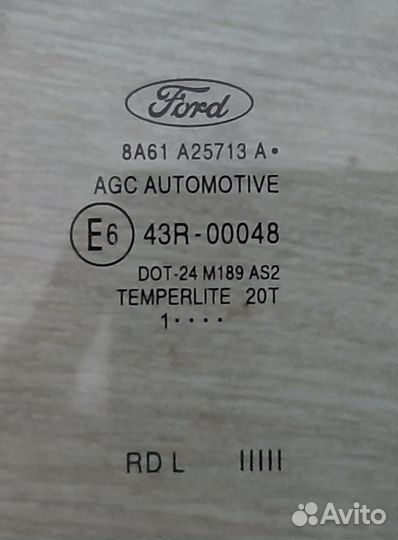 Стекло Ford fiesta 08-13 год оригинал