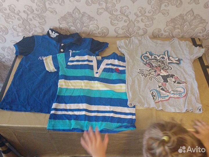 Огромный пакет вещей и обуви на мальчика