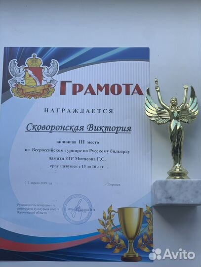 Тренер по русскому бильярду