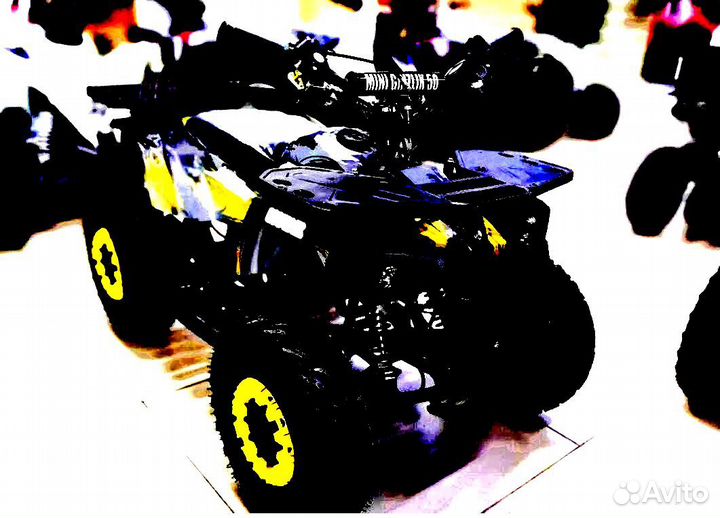 Детский квадроцикл Mini Grizlik X16 (PS) желтый