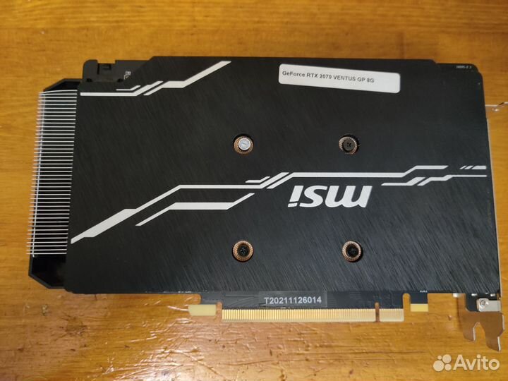 Видеокарта rtx 2070 8gb msi ventus