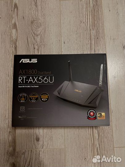 Роутер asus RT-AX56U,1200 Мбит/с, супербыстрый