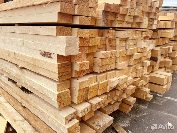 Доска обрезная 40х200х6000мм 1 сорт ГОСТ