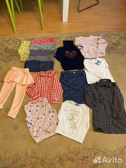 Вещи на девочку 4-5 лет пакетом