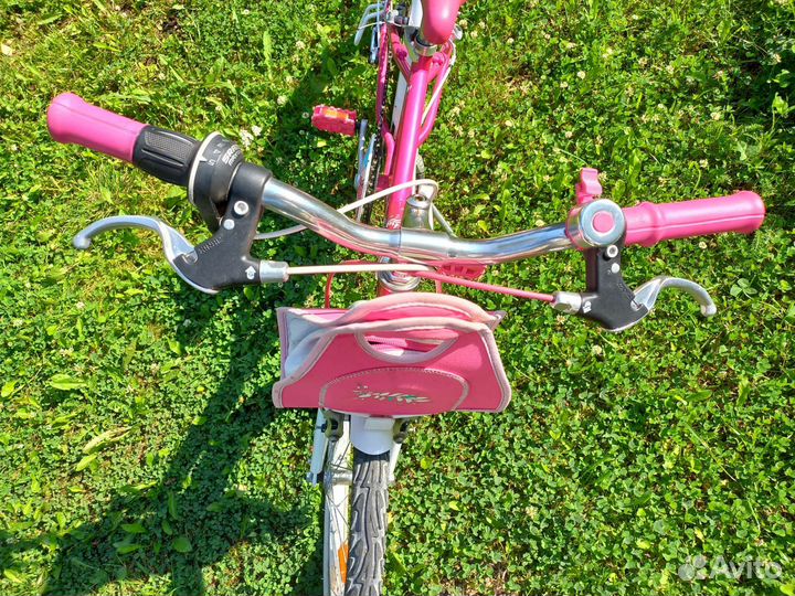 Велосипед подростковый розового цвета btwin б.у