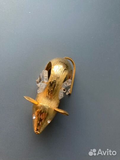 Фигурка мыши с кристаллами swarovski