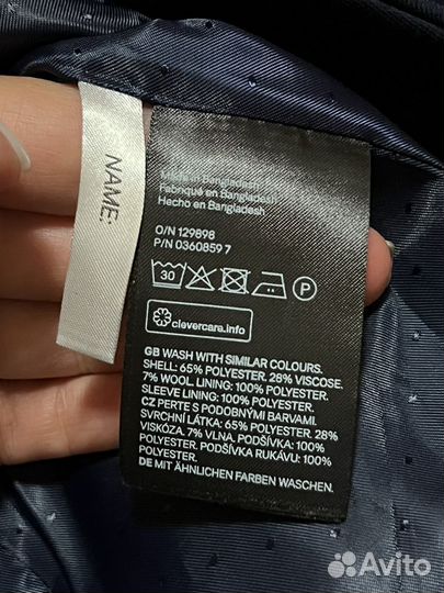 H&M пиджак для мальчика 158 12-13 лет