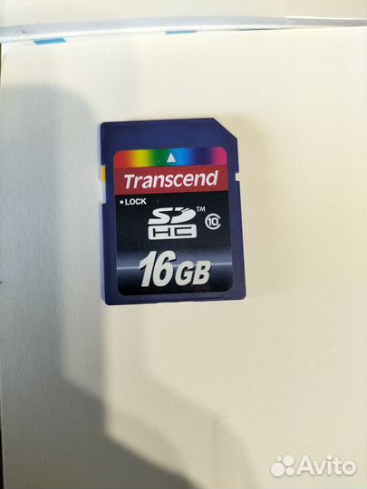 Карта памяти sdhc Transcend 16 GB