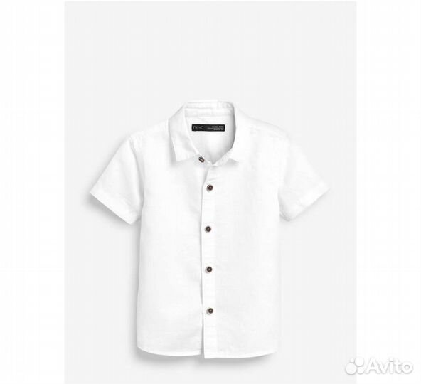 Рубашка из смеси льна Next