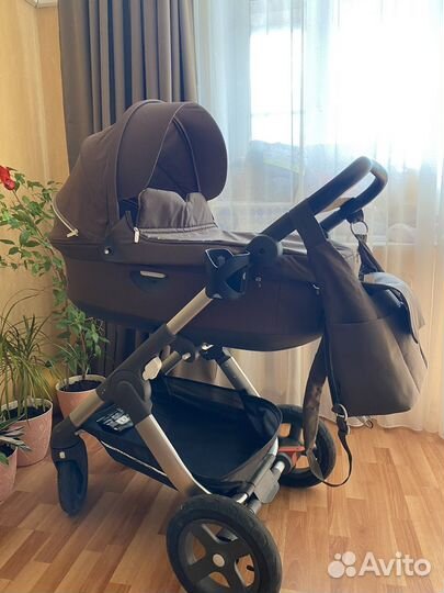 Коляска stokke trailz 2 в 1 +допы
