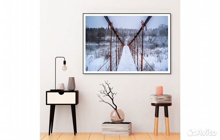 Постер «Мост зимой №2» (57 х 82 см) Ангстрем