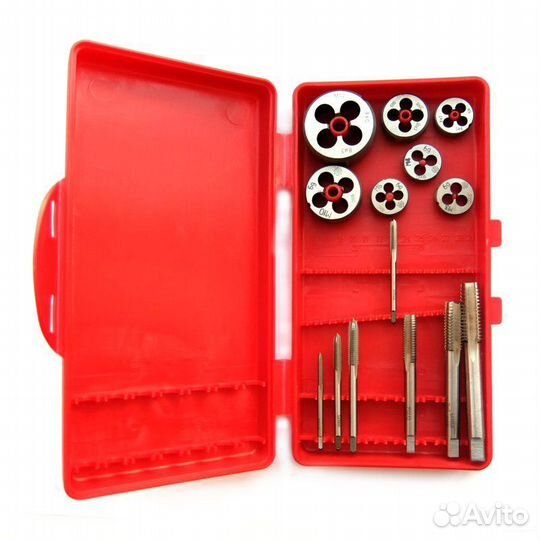 Набор плашек и метчиков №5 (М3,4,5,6,8,10,12), 14