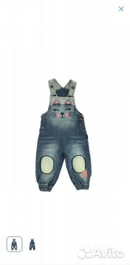 Комбинезон джинсовый для девочки 86 р-р