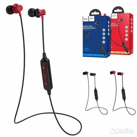 Гарнитура hoco ES13 Plus Exquisite, вакуумн.,Bluetooth, красный