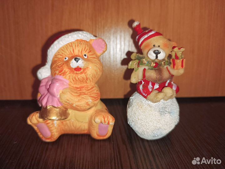 Керамические фигурки медвежат