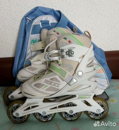 Ролики Roces, р.35,сумка+защита