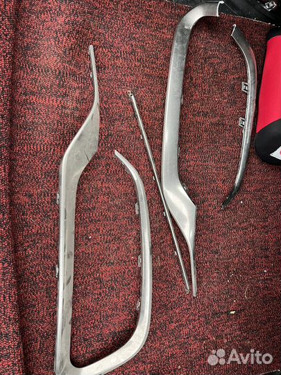 Молдинги на бампер джинезис G80