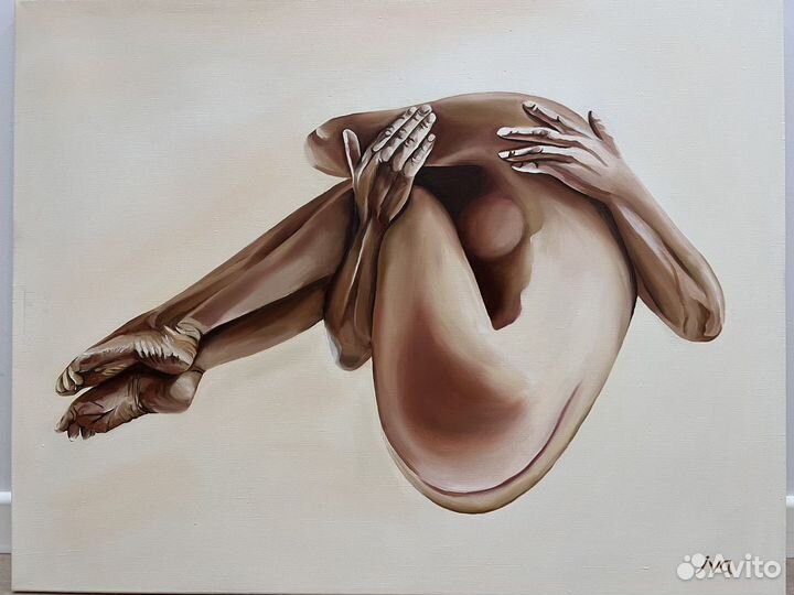 Картина 90*70, холст, масло «Держи меня нежно»