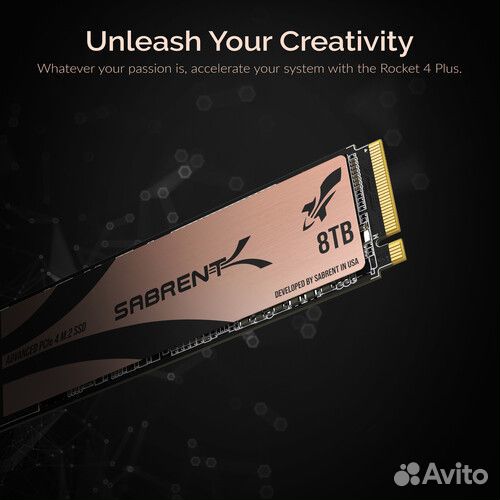 Sabrent 1TB Rocket 4 plus NVMe PCIe 4.0 M.2 2280