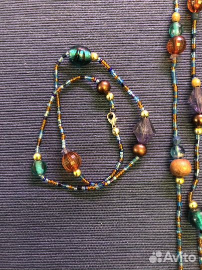 Бусы браслет. Бижутерия винтажная