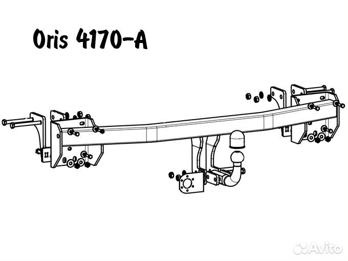 Фаркоп на Mitsubishi Outlander 2012-2022г./разные
