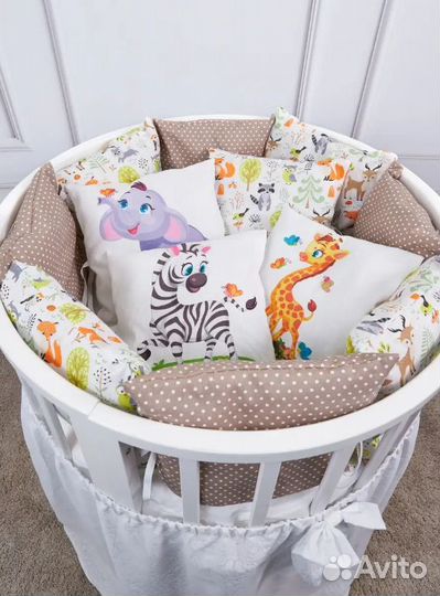 Бортики в детскую кроватку