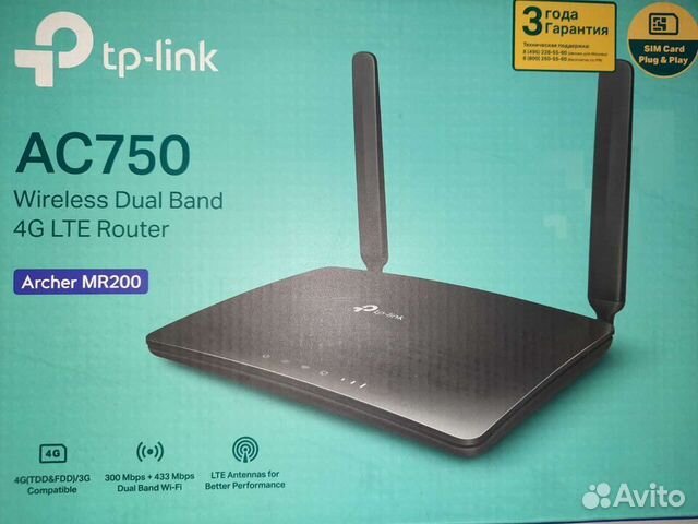 WiFi роутер TP-link archer MR-200