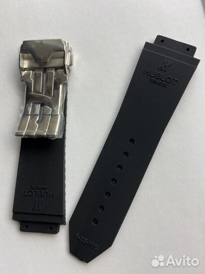 Ремешок для часов каучук со стальной клипсой