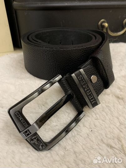 Мужской кожаный ремень новый