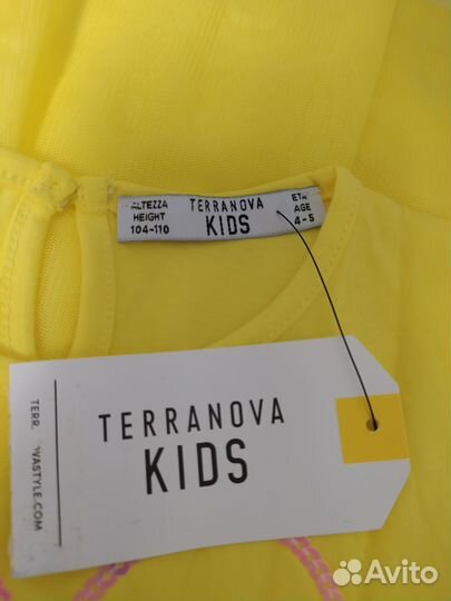 Платье для девочки новое Terranova 104-110