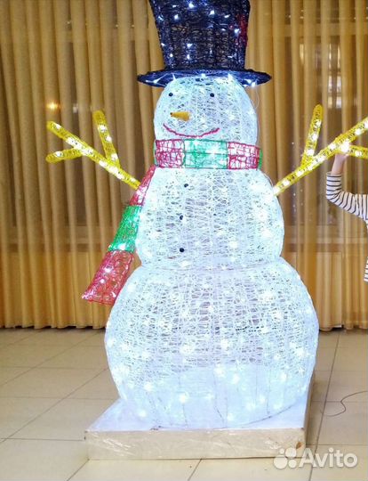 Новогодний декор. Снеговик. Елка