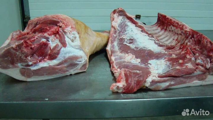 Свежее мясо свинина и говядина