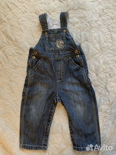Джинсовый комбинезон для мальчика 80