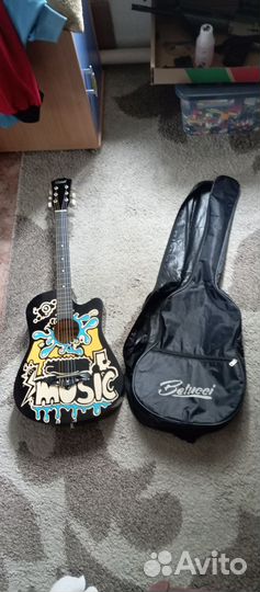 Гитара + чехол Belucci