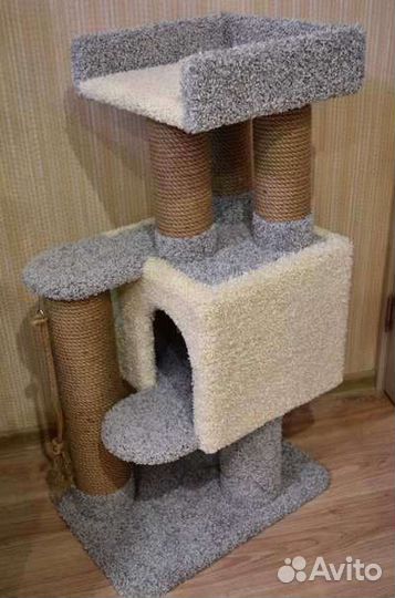 Игровые комплексы для кошек, лежания и когтеточка