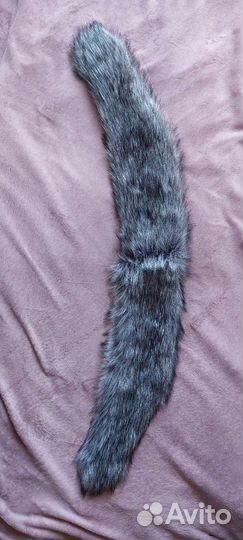 Меховой воротник чернобурка