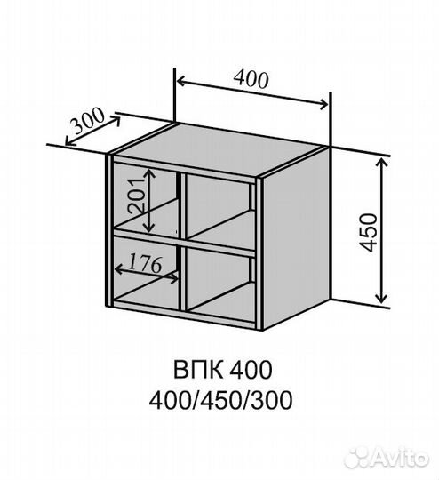 Кухня корпус универсальный Дуб бунратти впк 400