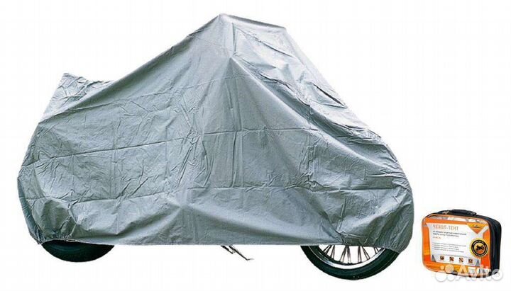 Чехол на мотоцикл Airline р.L 250х100х120см серый
