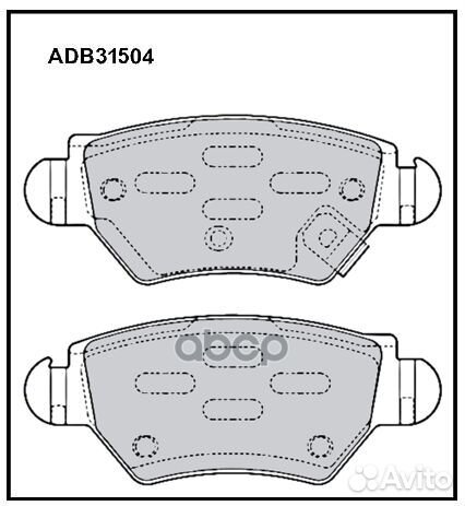 Колодки тормозные дисковые зад opel astra G