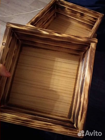 Ящики для цветов деревянные и для декора