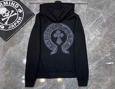 Зип худи Chrome hearts кожа